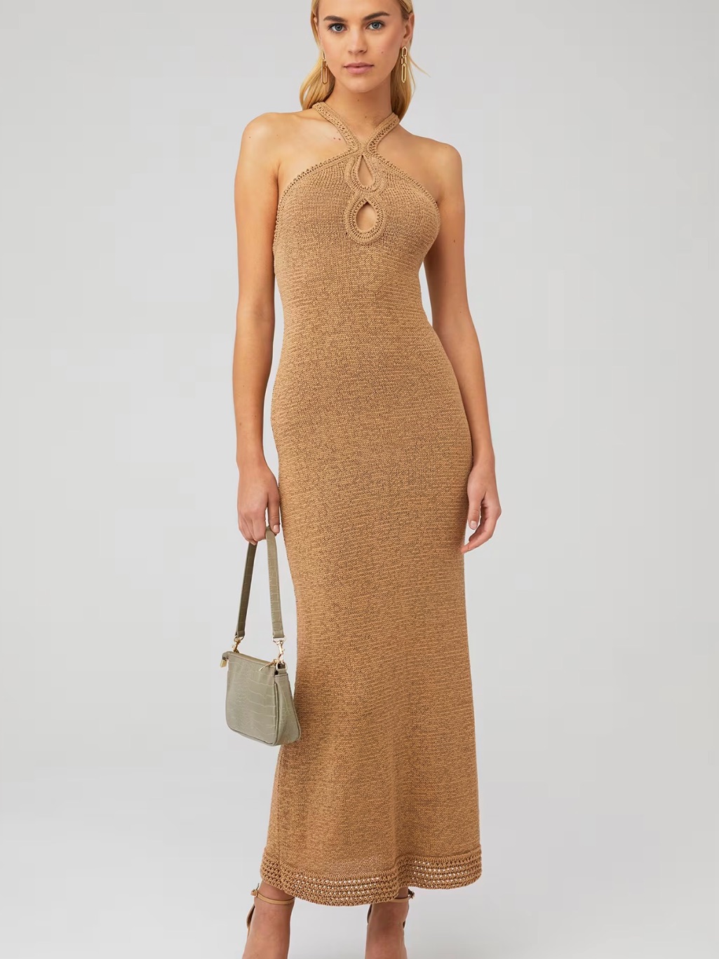 Significant Other Saoirse Halter Knit Dress 4